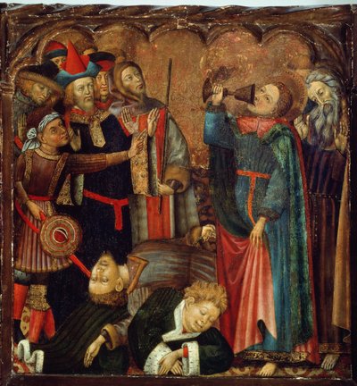 St. Johannes de Evangelist drinkt uit de vergiftigde kelk door Bernat Martorelli